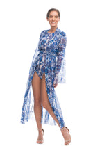 Load image into Gallery viewer, Pre-Order Pomegranate Blue Beach Robe
