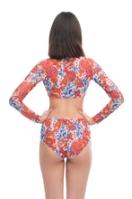 Load image into Gallery viewer, Pre-Order Pomegranate Red Top with sleeves
