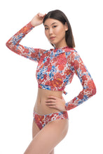 Load image into Gallery viewer, Pre-Order Pomegranate Red Top with sleeves

