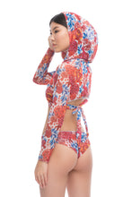 Load image into Gallery viewer, Pre-Order Pomegranate Red Top with hood
