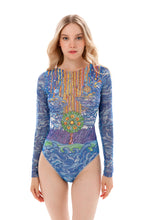 Load image into Gallery viewer, Pre-Order Family Power Closed Back One-piece Swimsuit with Sleeves
