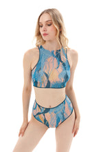 Load image into Gallery viewer, Pre-Order Diamond Jellyfish High waist bikini

