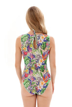 Load image into Gallery viewer, Pre-Order Tropical Vibes One-piece Sleeveless Swimsuit
