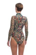 Load image into Gallery viewer, Pre-Order Alkonost Zipper One-piece Swimsuit with Sleeves
