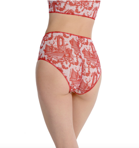  Explore the classic luxury of Antic print high waist bikinis in this sustainable collection. Perfect fit and SPF35 protection ensure timeless elegance. Click for innovative, smart swimsuit designs.