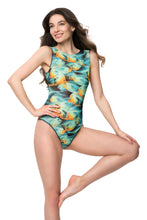 Load image into Gallery viewer, Fish One-piece Sleeveless Swimsuit
