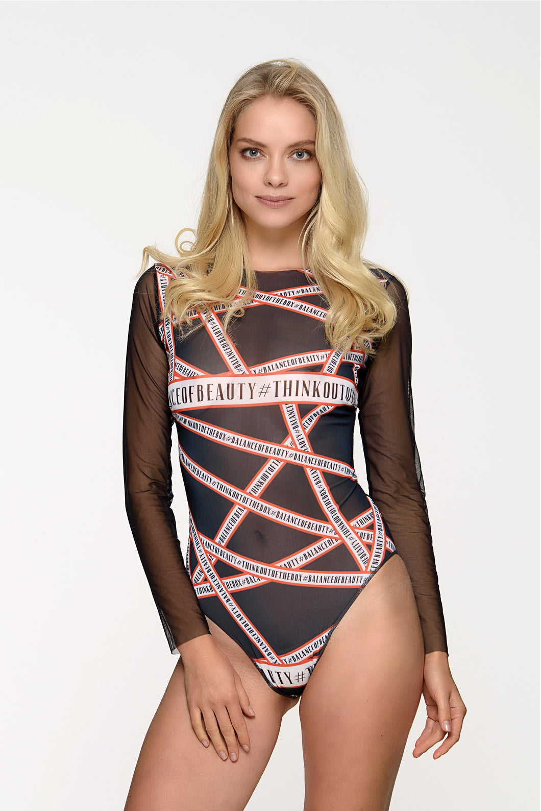 Think Out Of The Box Closed Back One-piece Swimsuit with Sleeves
