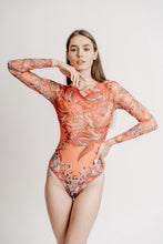 Load image into Gallery viewer, Asia Closed Back One-piece Swimsuit with Sleeves
