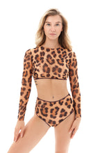 Load image into Gallery viewer, Leopard Top with Sleeves
