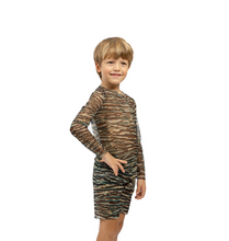 Load image into Gallery viewer, KID&#39;s Smart T-shirt with Hood and Swim Trunks Shorts for boys
